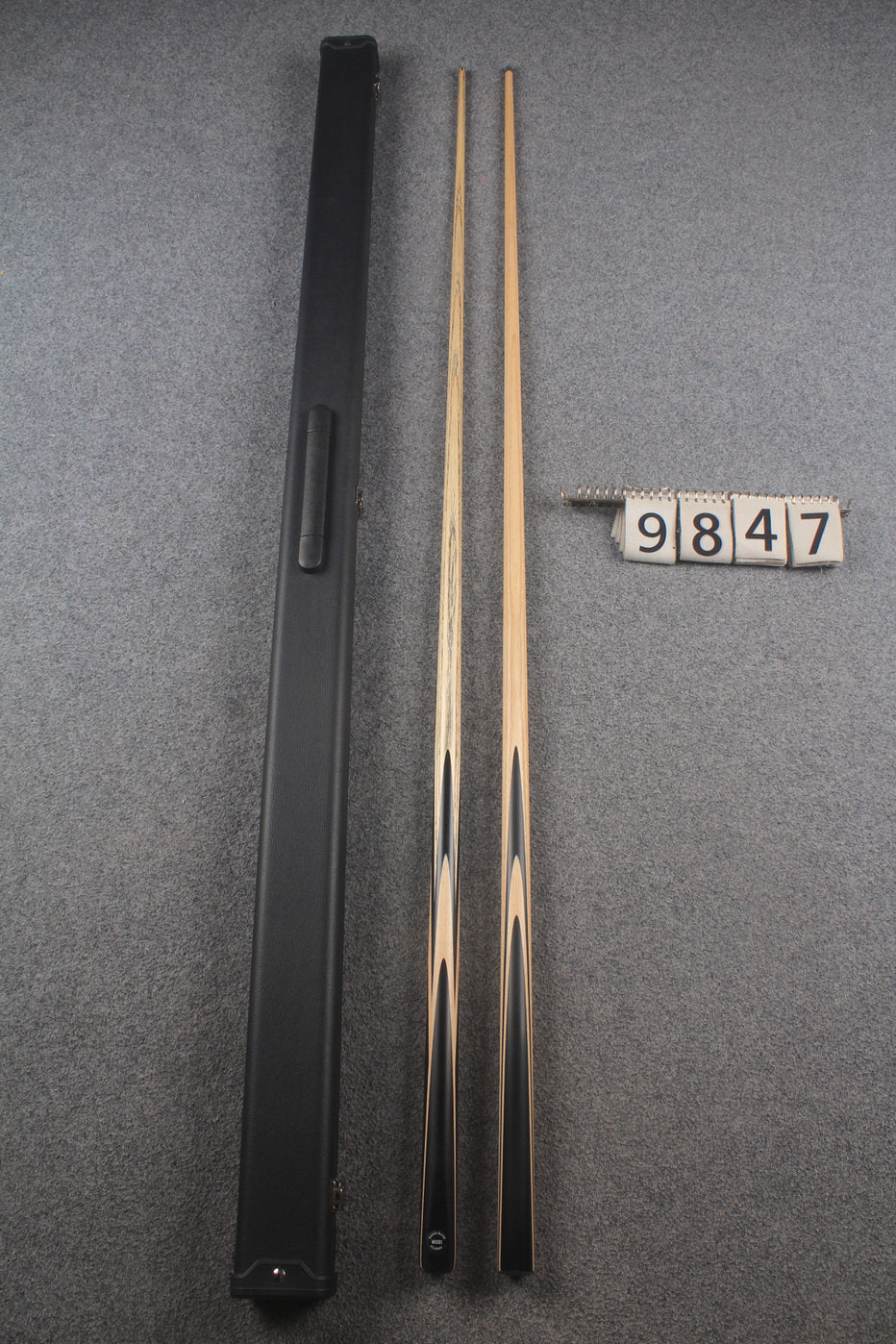 1 piece ASH english pool cue + break cue + case # 9847