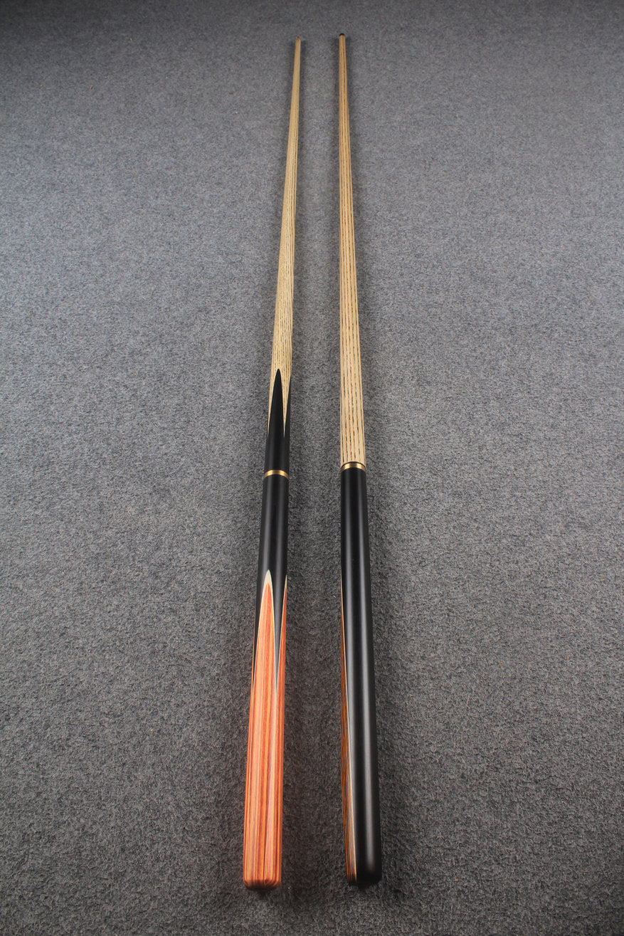3/4 ASH english pool cue + break cue + case # 9972 WOODS CUES