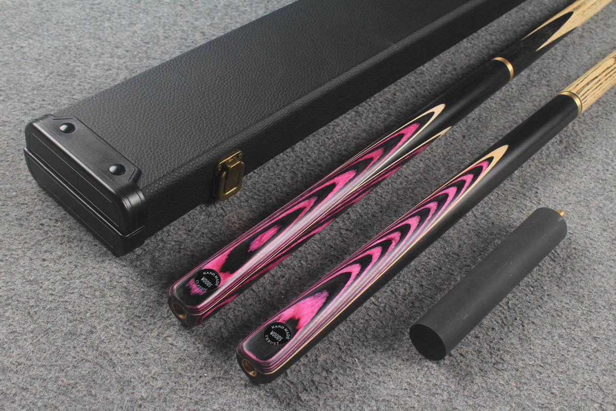 3/4 ASH english pool cue + break cue + case # 9973 WOODS CUES