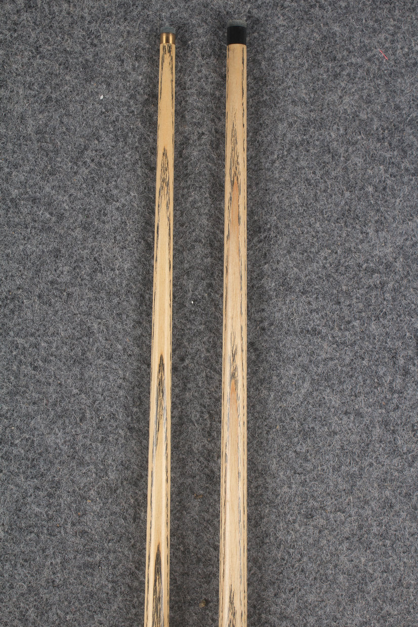 3/4 ASH english pool cue + break cue + case # 9974 WOODS CUES