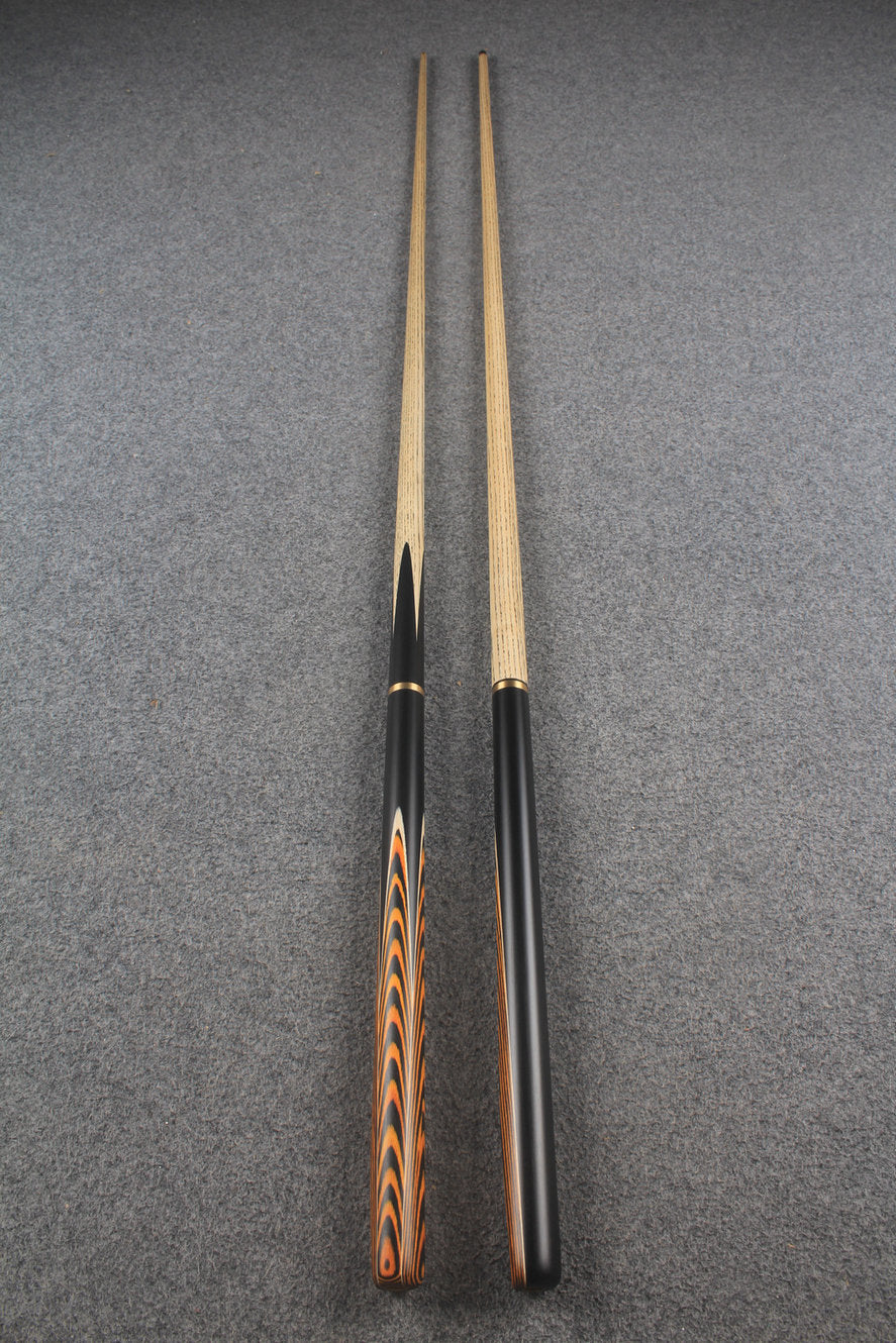 3/4 ASH english pool cue + break cue + case # 9975 WOODS CUES