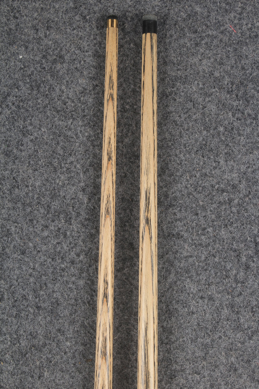 3/4 ASH english pool cue + break cue + case # 9976 WOODS CUES
