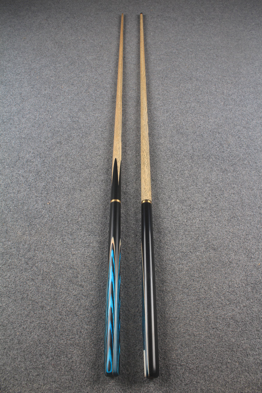 3/4 ASH english pool cue + break cue + case # 9977 WOODS CUES
