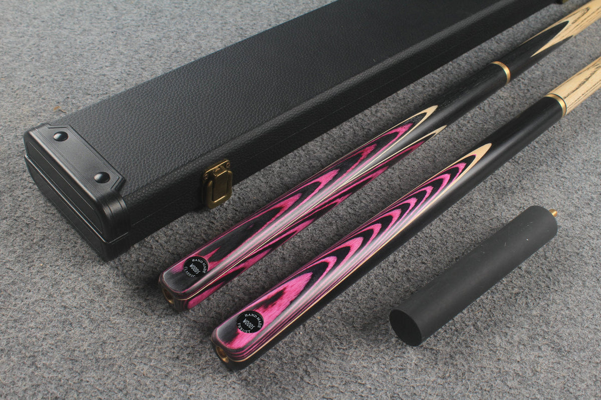3/4 ASH english pool cue + break cue + case # 9978 WOODS CUES