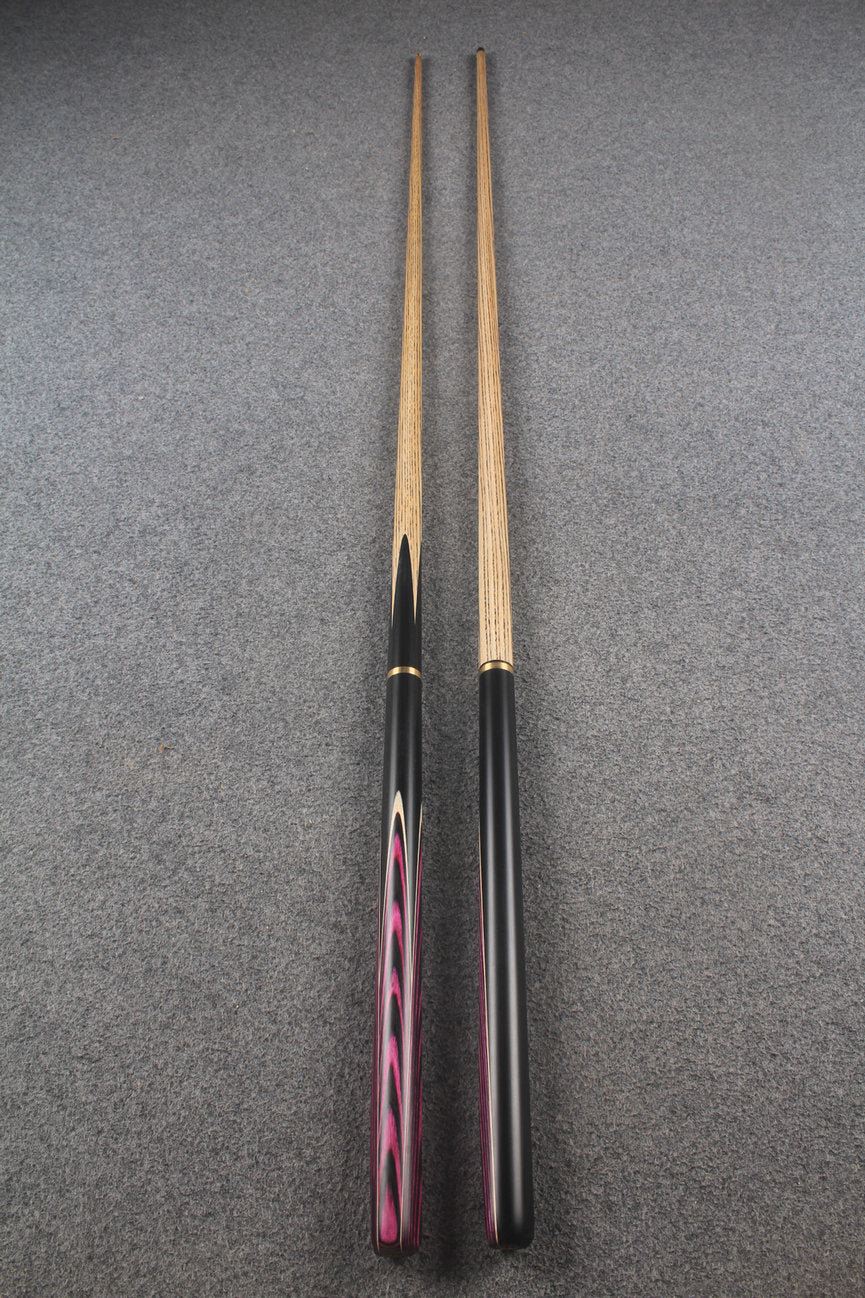 3/4 ASH english pool cue + break cue + case # 9978 WOODS CUES