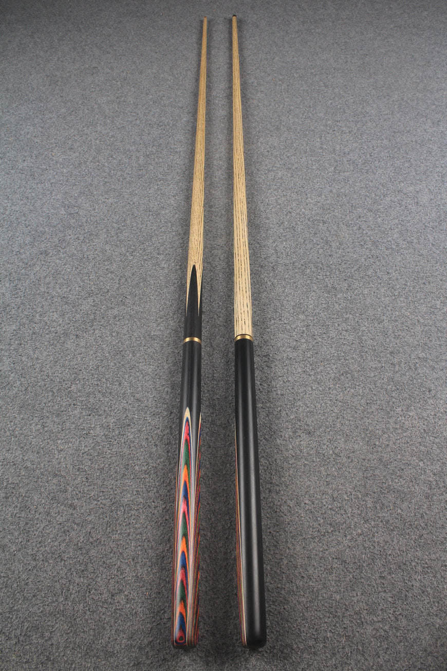 3/4 ASH english pool cue + break cue + case # 9979 WOODS CUES