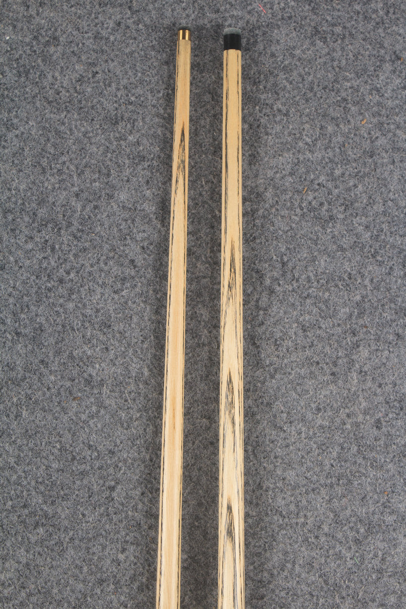 3/4 ASH english pool cue + break cue + case # 9979 WOODS CUES