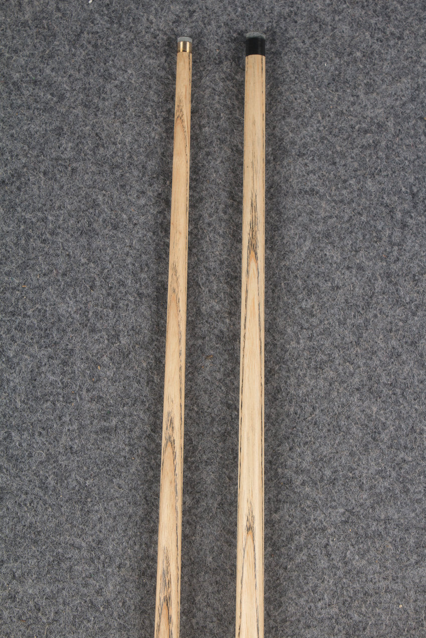 3/4 ASH english pool cue + break cue + case # 9980 WOODS CUES