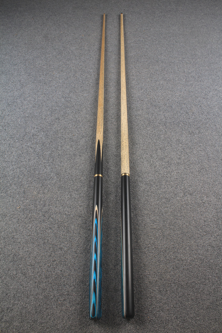 3/4 ASH english pool cue + break cue + case # 9982 WOODS CUES
