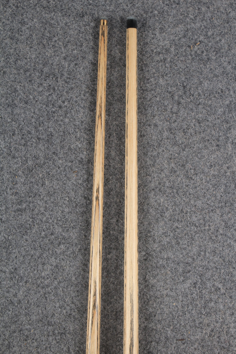 3/4 ASH english pool cue + break cue + case # 9982 WOODS CUES