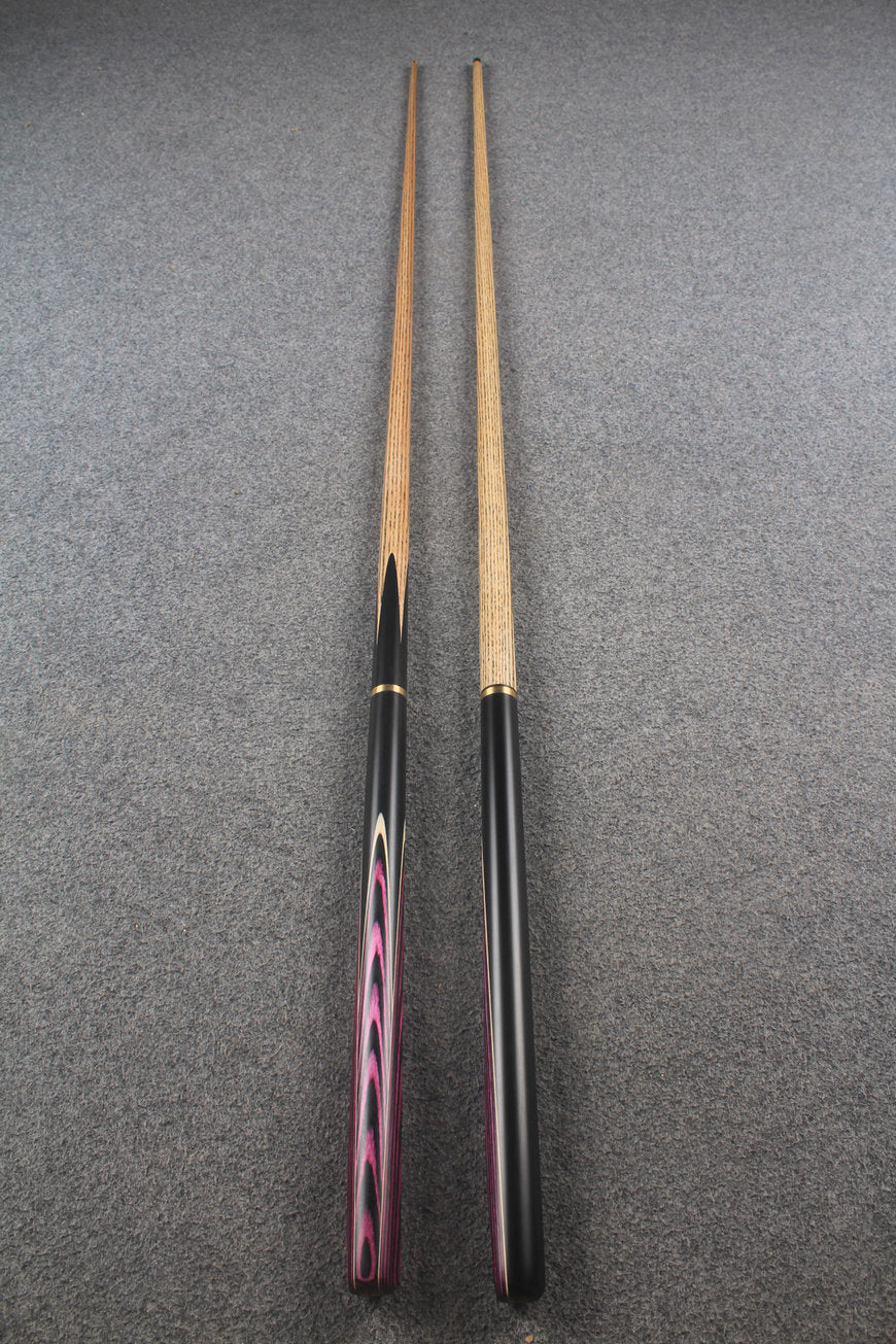 3/4 ASH english pool cue + break cue + case # 9985 WOODS CUES
