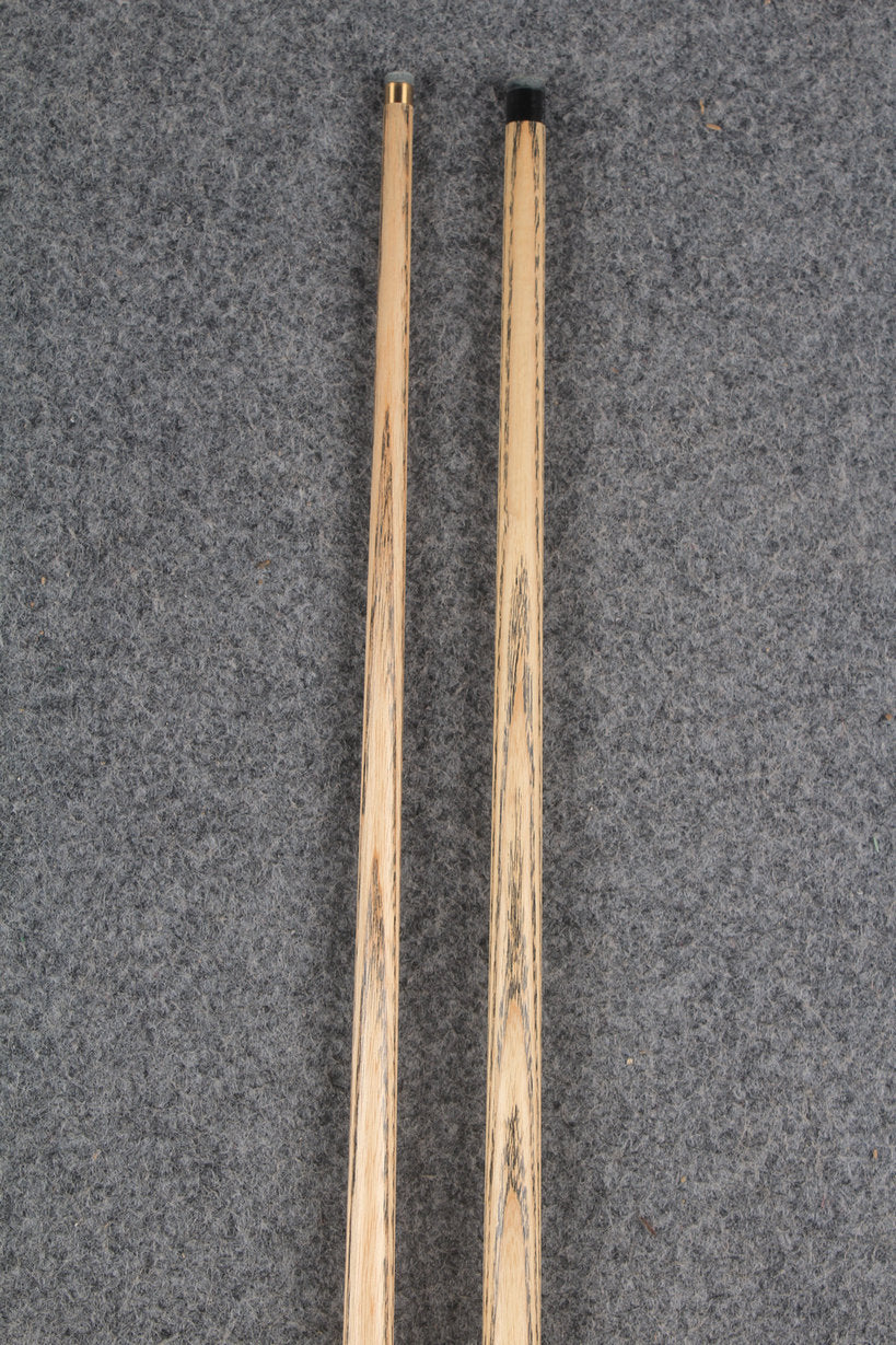 3/4 ASH english pool cue + break cue + case # 9985 WOODS CUES
