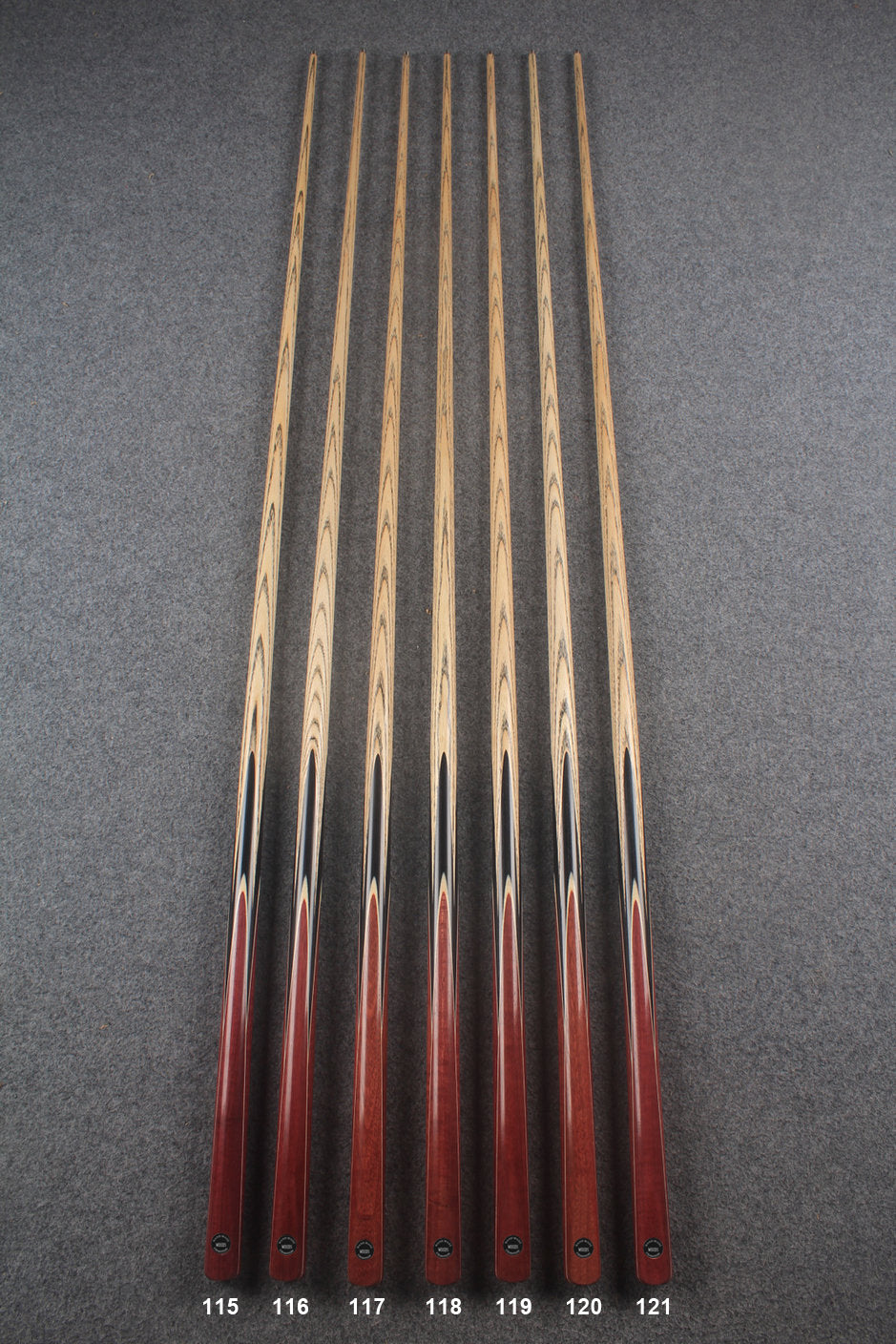 1 piece ash snooker cue # 115- # 121