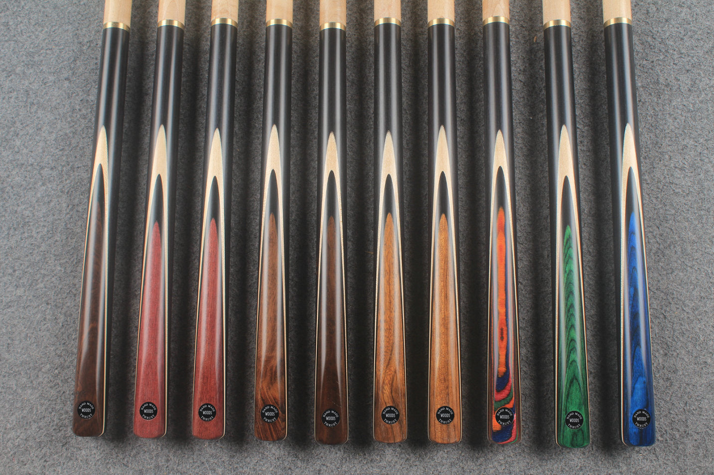 3/4  maple chinese 8 ball pool cue / break cue #34 - #43