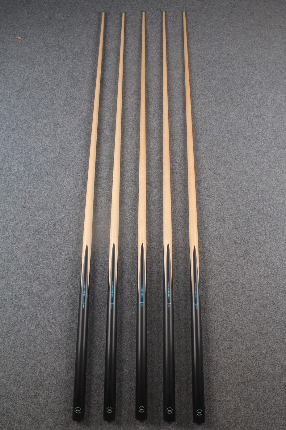 1 piece maple inlay english pool cue  #7179 - #7183