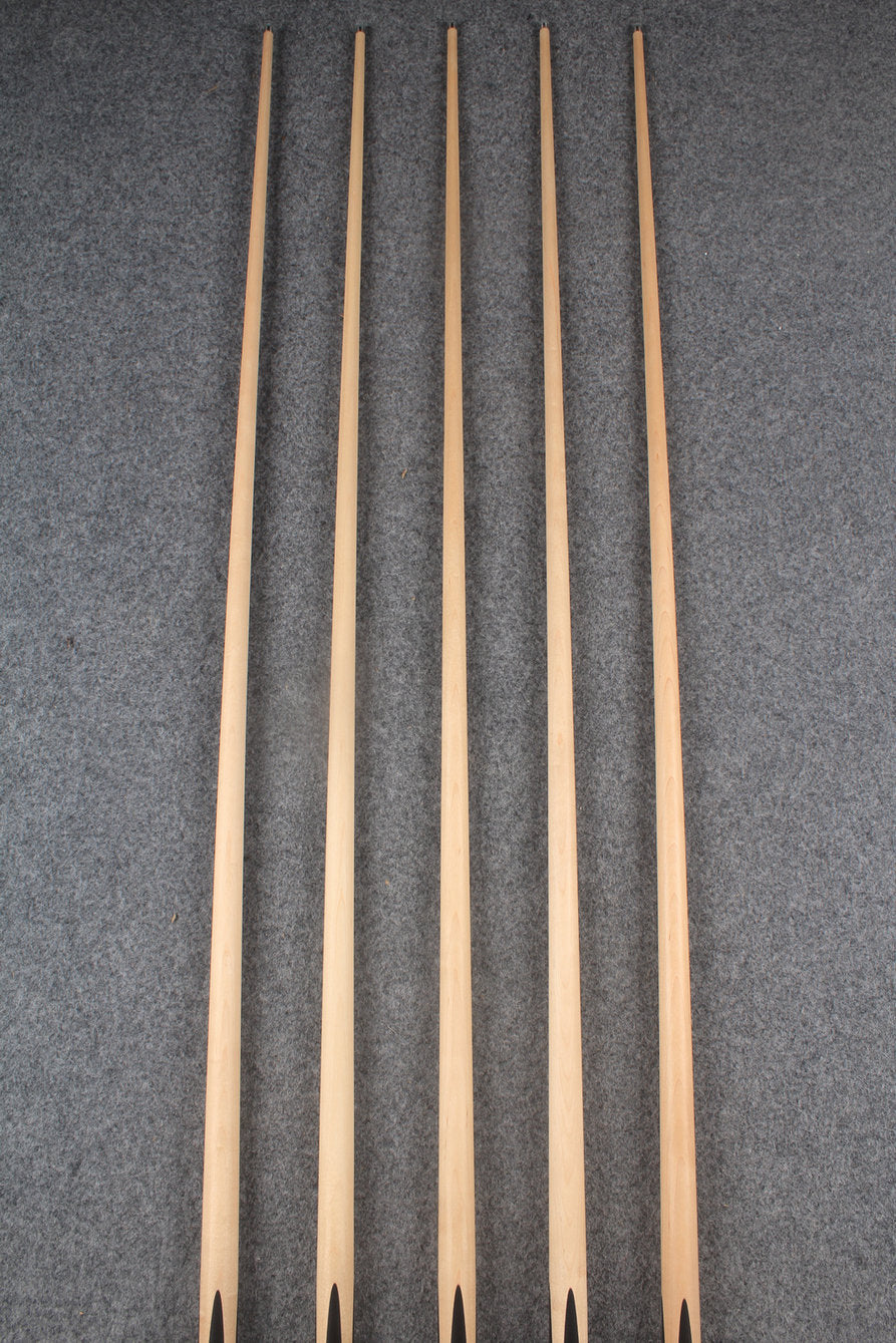 1 piece maple inlay english pool cue  #7179 - #7183