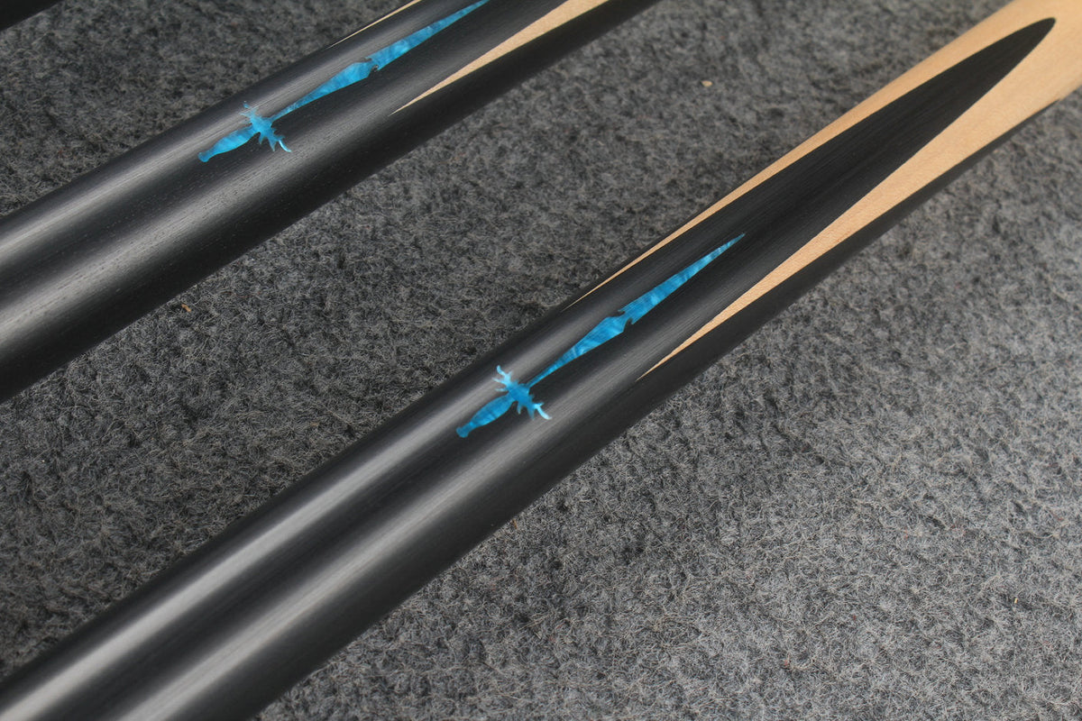 1 piece maple inlay english pool cue  #7179 - #7183 WOODS CUES