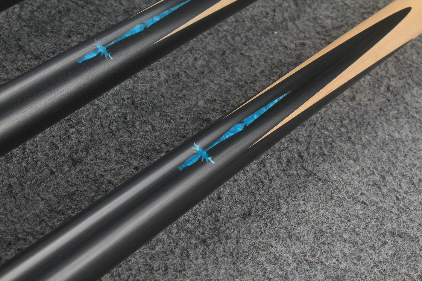 1 piece maple inlay english pool cue  #7179 - #7183