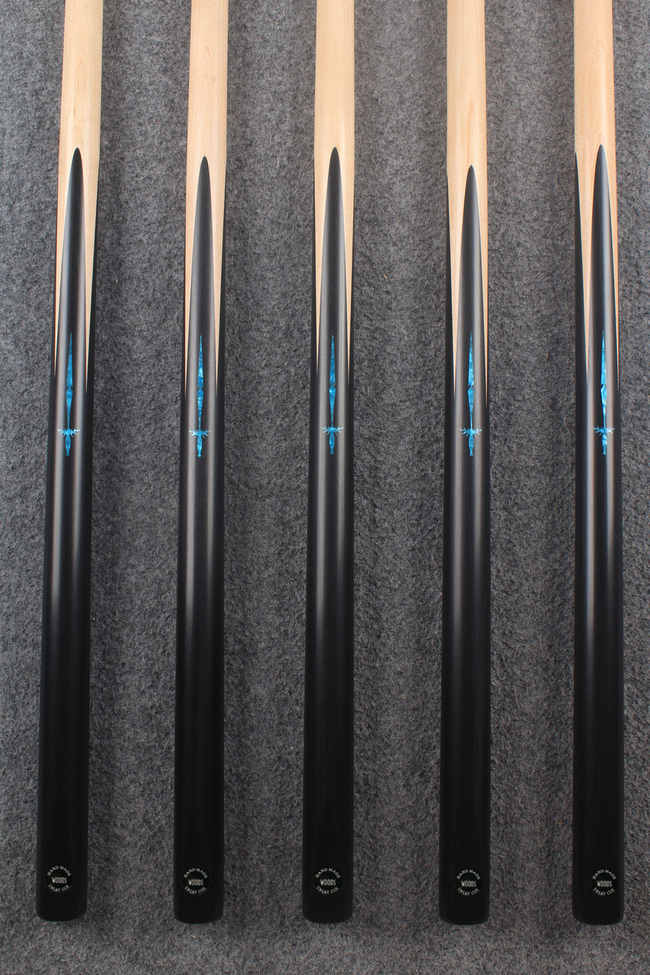 1 piece maple inlay snooker cue  #7184 - #7188 WOODS CUES