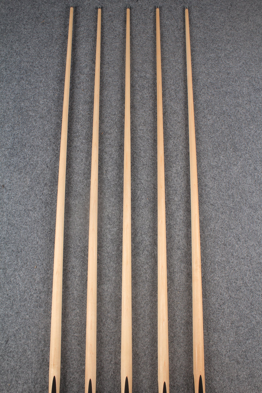 1 piece maple inlay snooker cue  #7184 - #7188 WOODS CUES