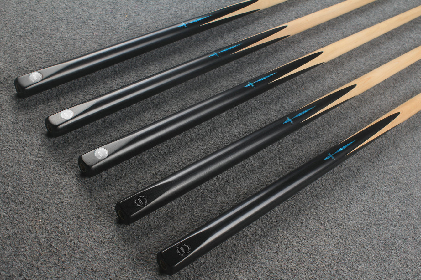 1 piece maple inlay snooker cue  #7184 - #7188 WOODS CUES