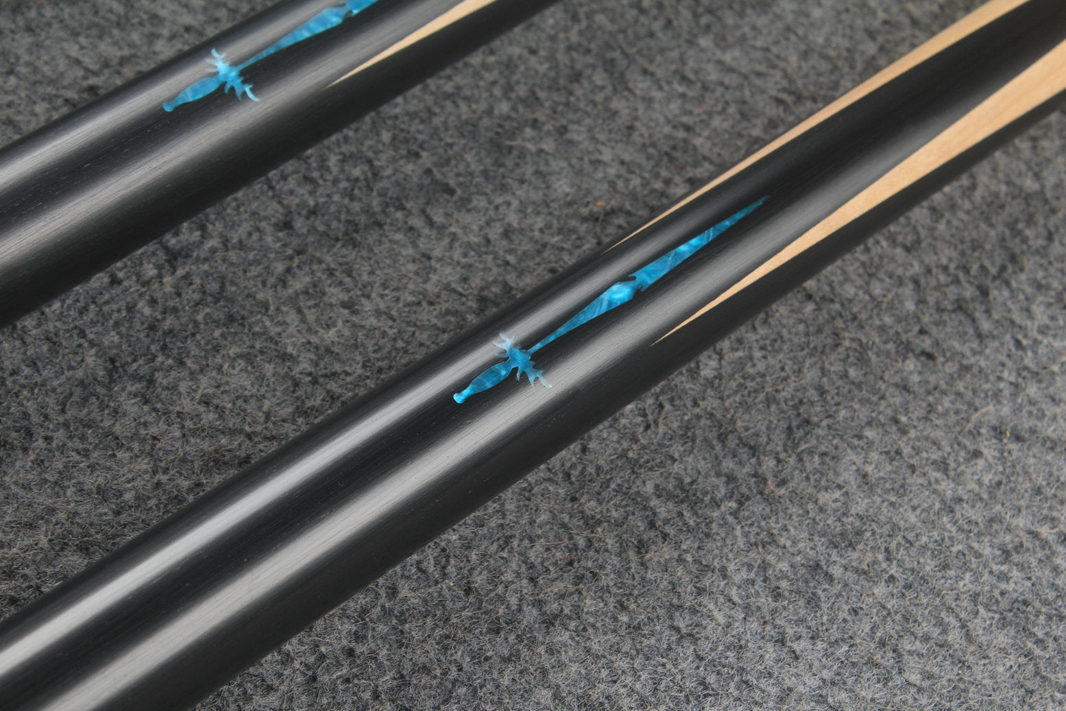1 piece maple inlay snooker cue  #7184 - #7188 WOODS CUES