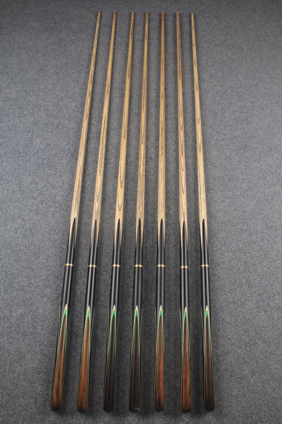 3/4 ash 59''  snooker cue  #7331 - #7337 WOODS CUES
