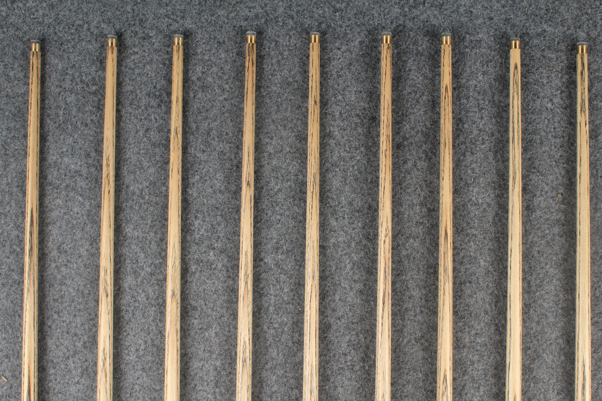 3/4 ash 59''  snooker cue  #7353 - #7361 WOODS CUES