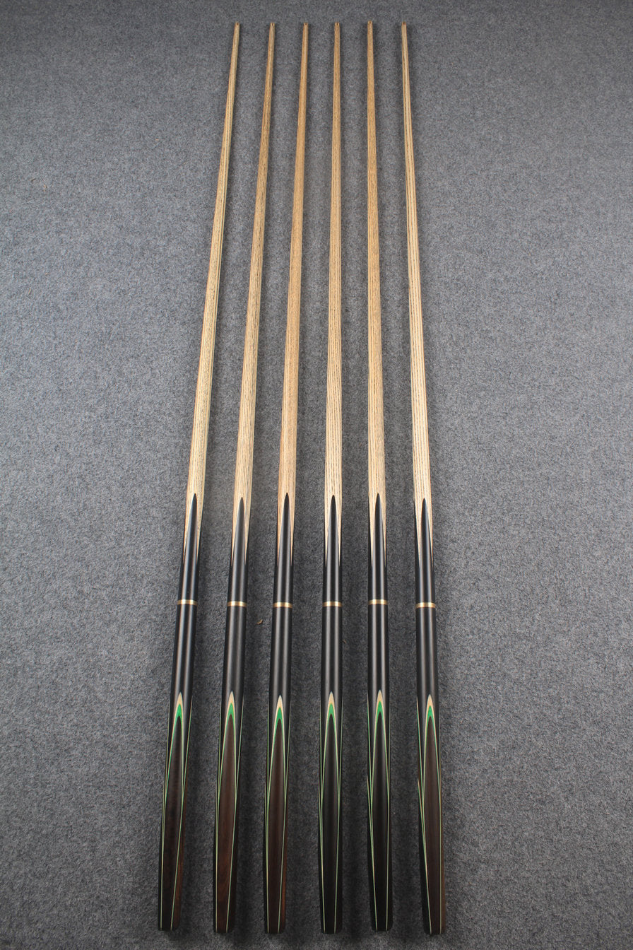 3/4 ash 59''  snooker cue  #7362 - #7367 WOODS CUES