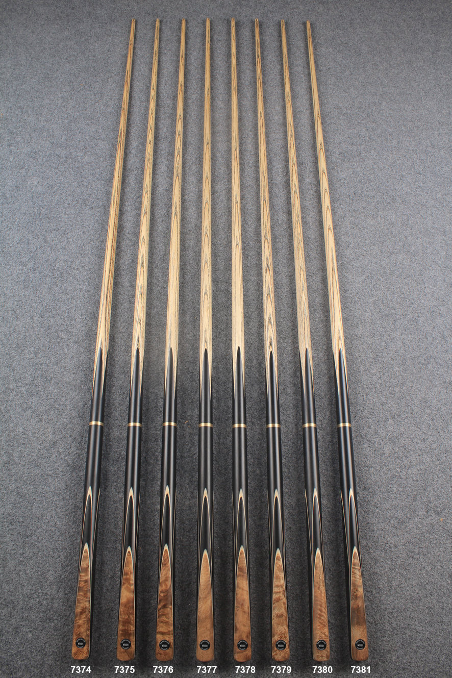 3/4 ash 59''  snooker cue  #7374 - #7381 WOODS CUES