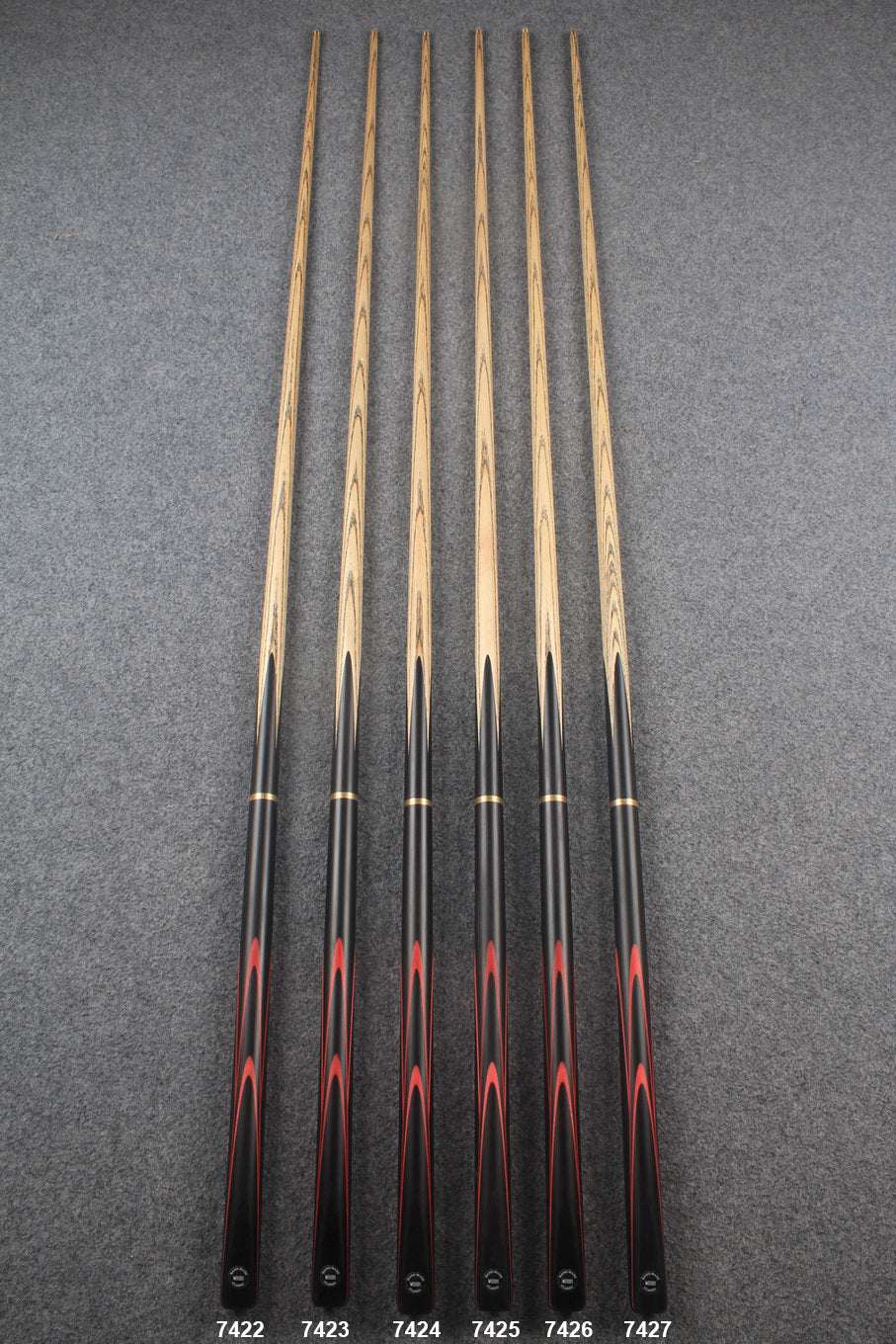 3/4 ash 60''  snooker cue  #7422 - #7427
