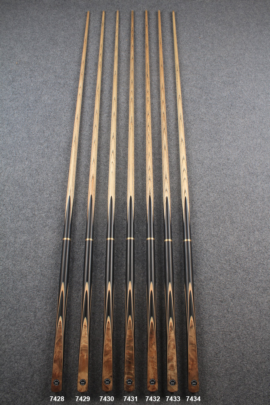 3/4 ash 60''  snooker cue  #7428 - #7434