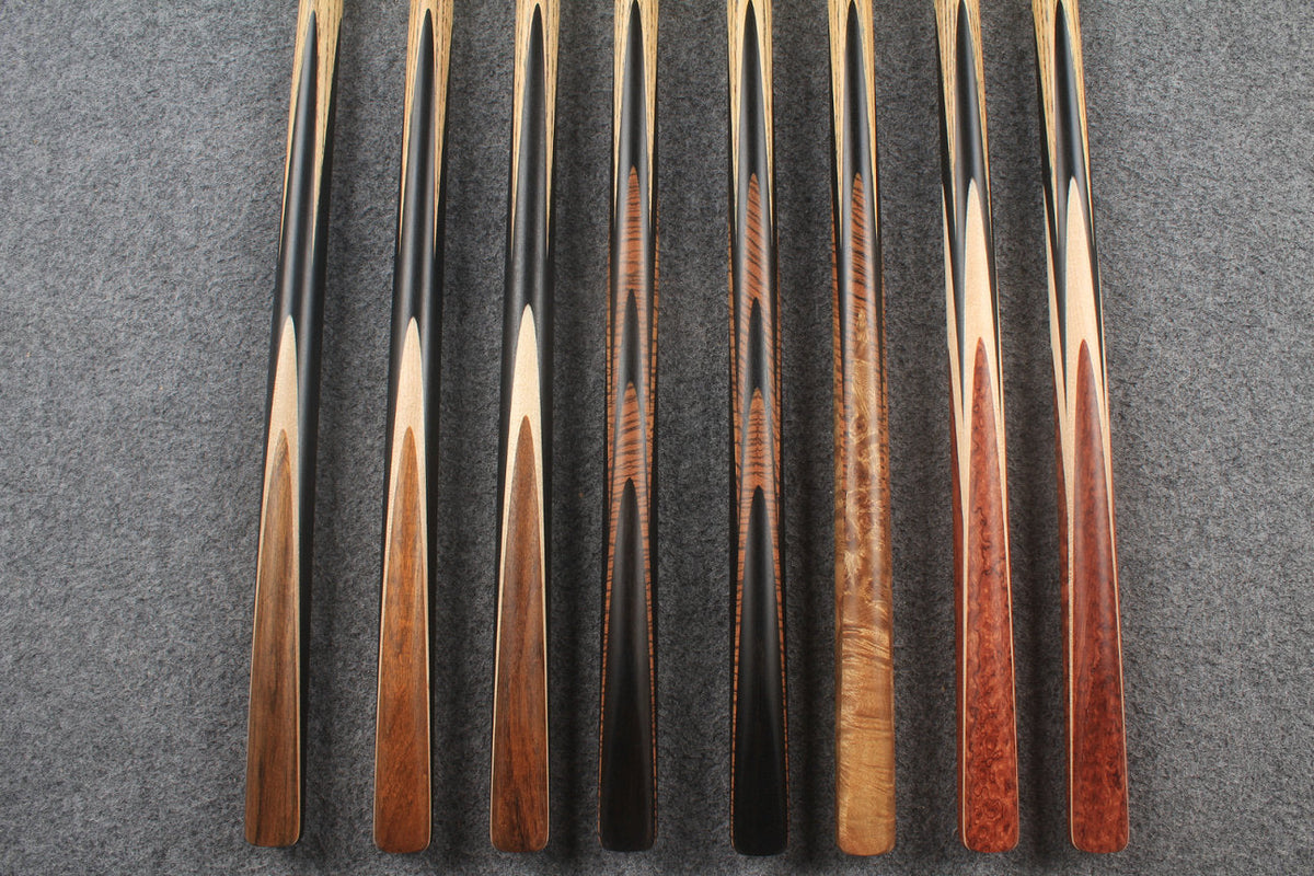 1 piece ash snooker cue # 7521- # 7528 WOODS CUES