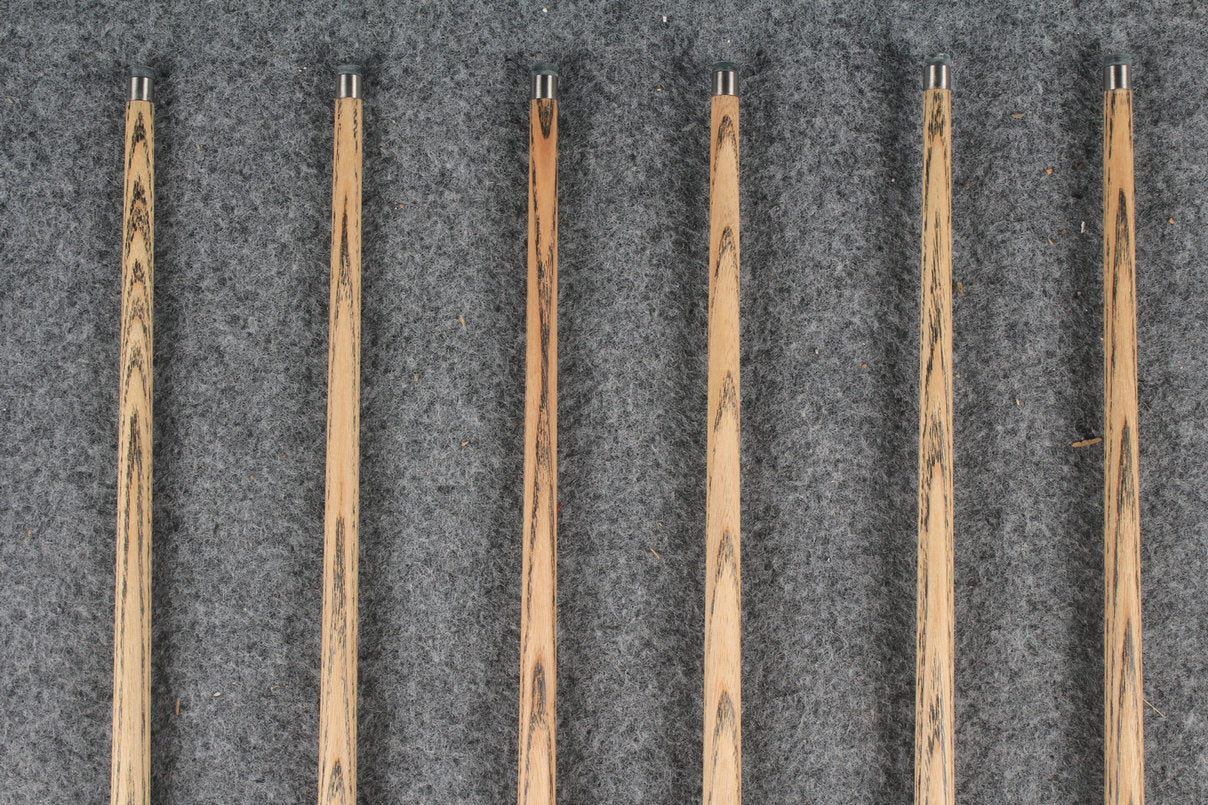 1 piece ash inlay snooker cue  #7852-#7857