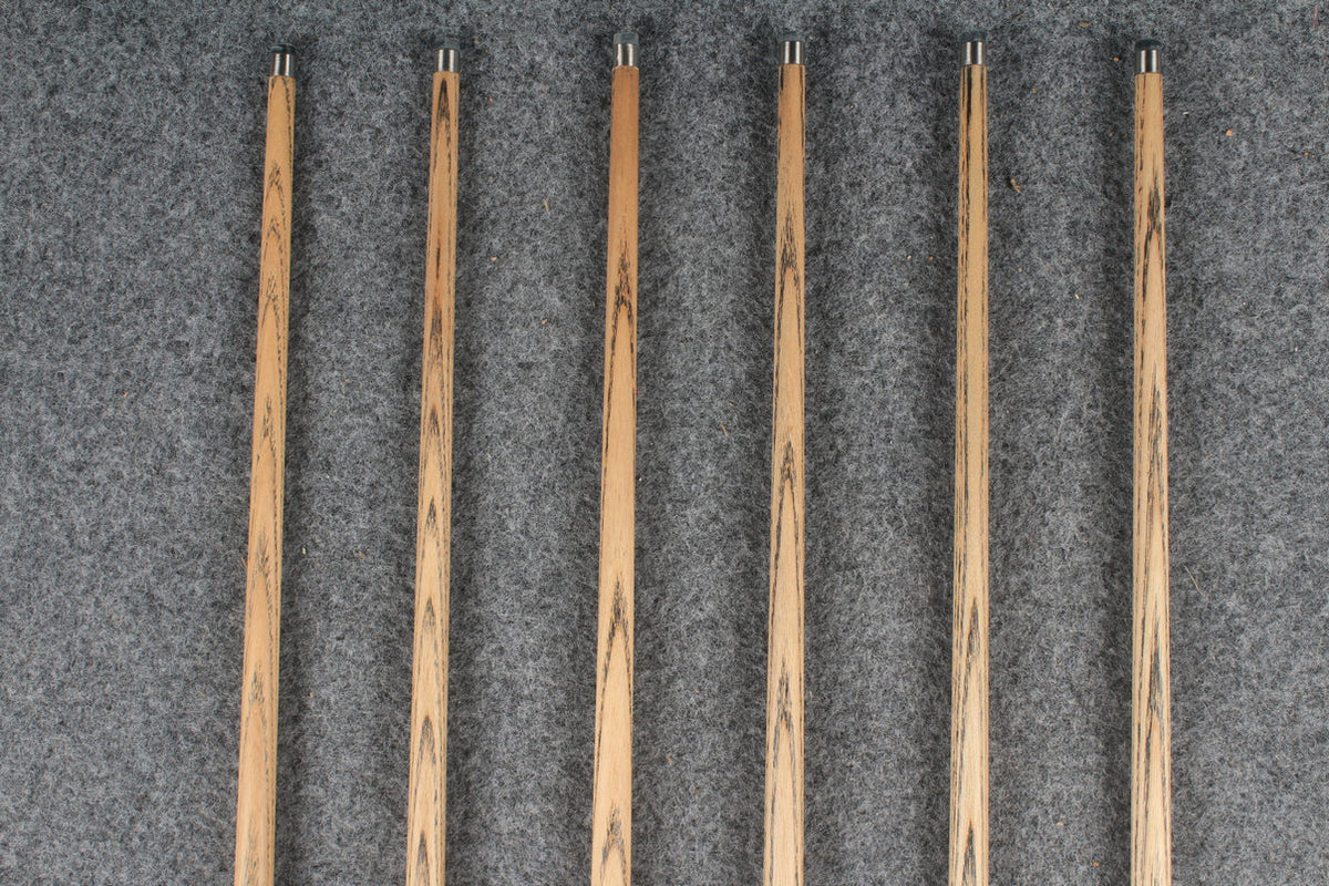 1 piece ash inlay snooker cue  #7858-#7863
