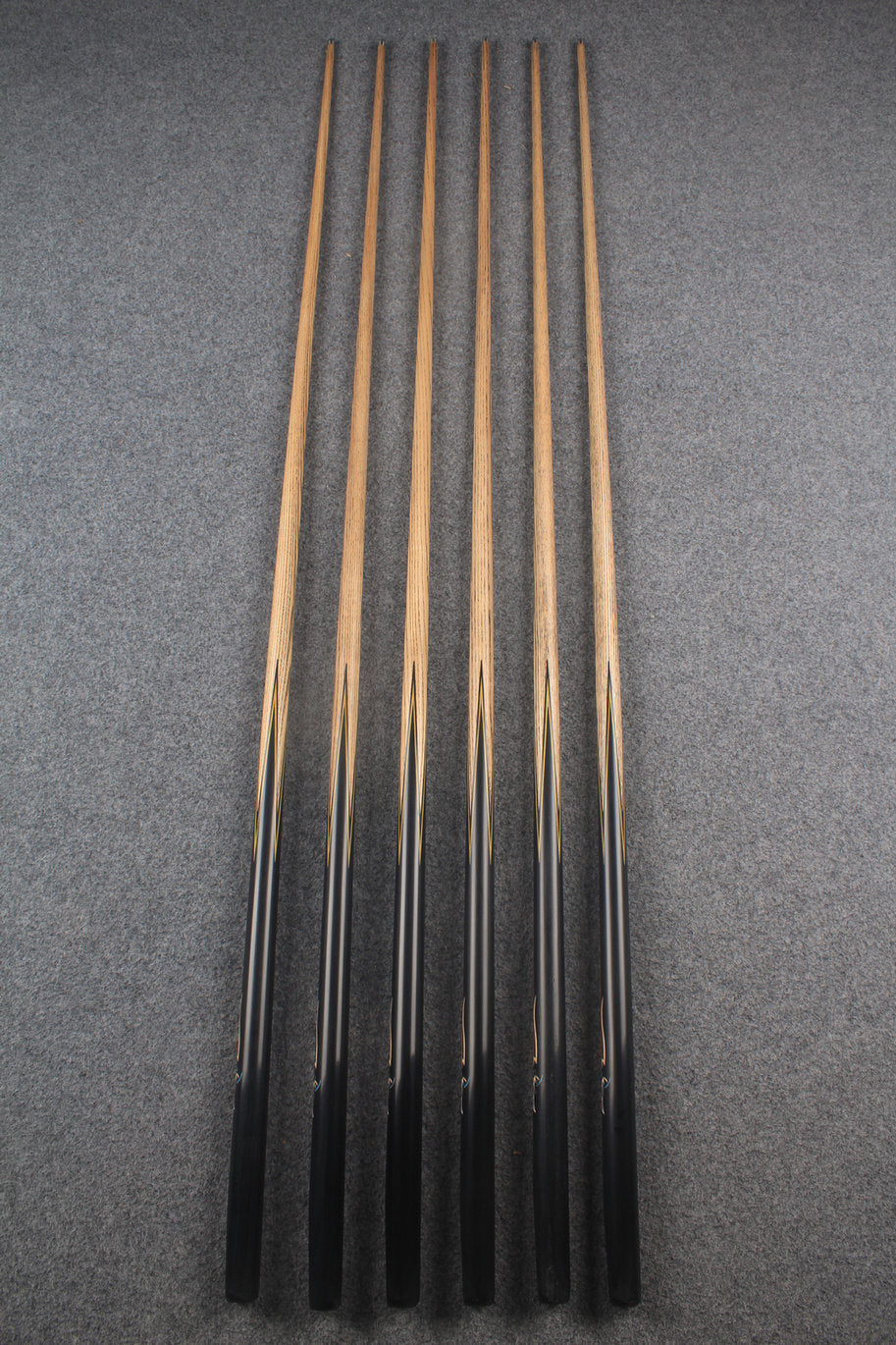 1 piece ash inlay snooker cue  #7858-#7863