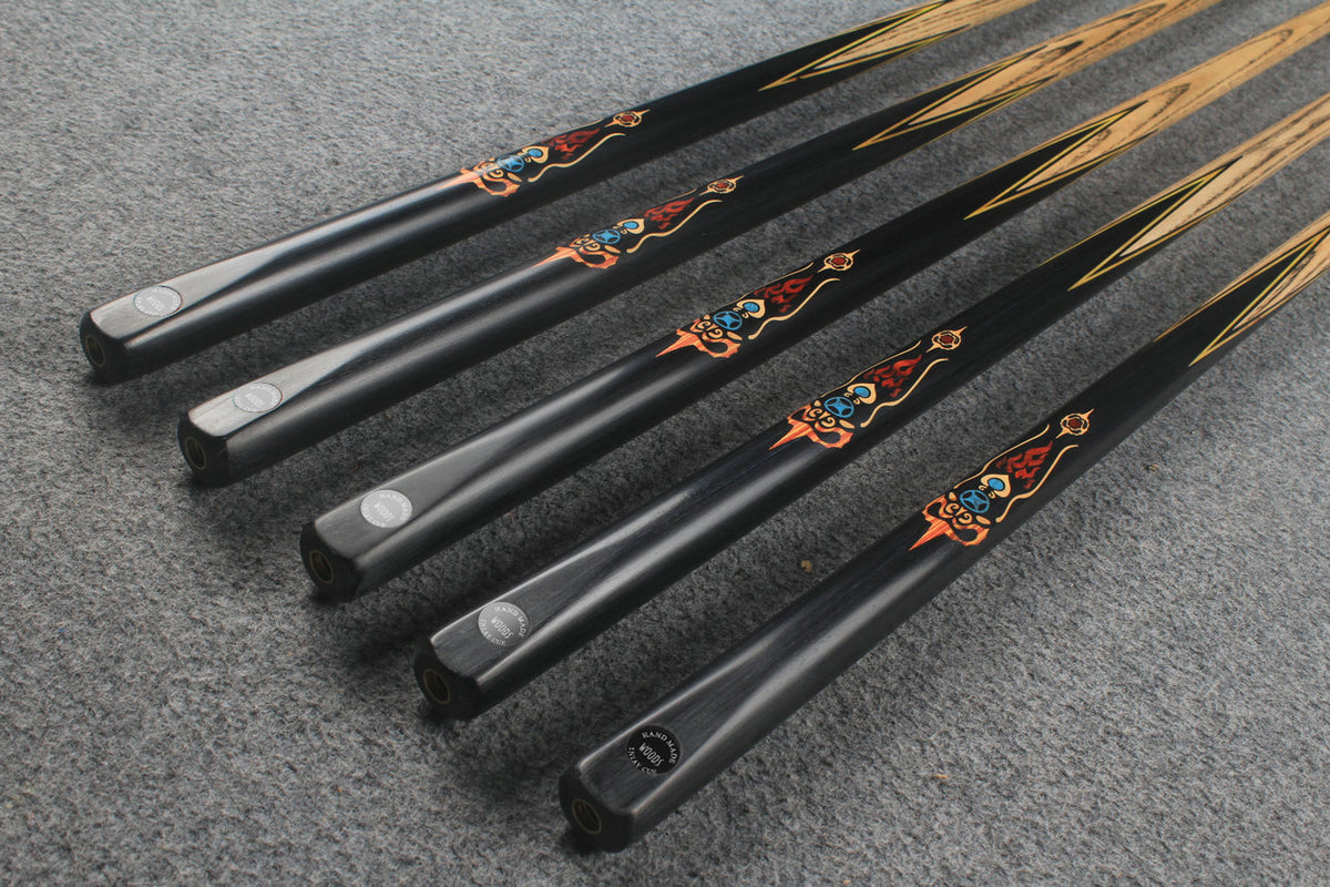 1 piece ash inlay snooker cue  #7864-#7868