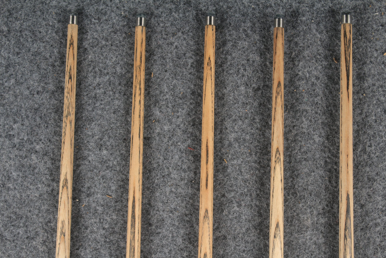 1 piece ash inlay snooker cue  #7864-#7868