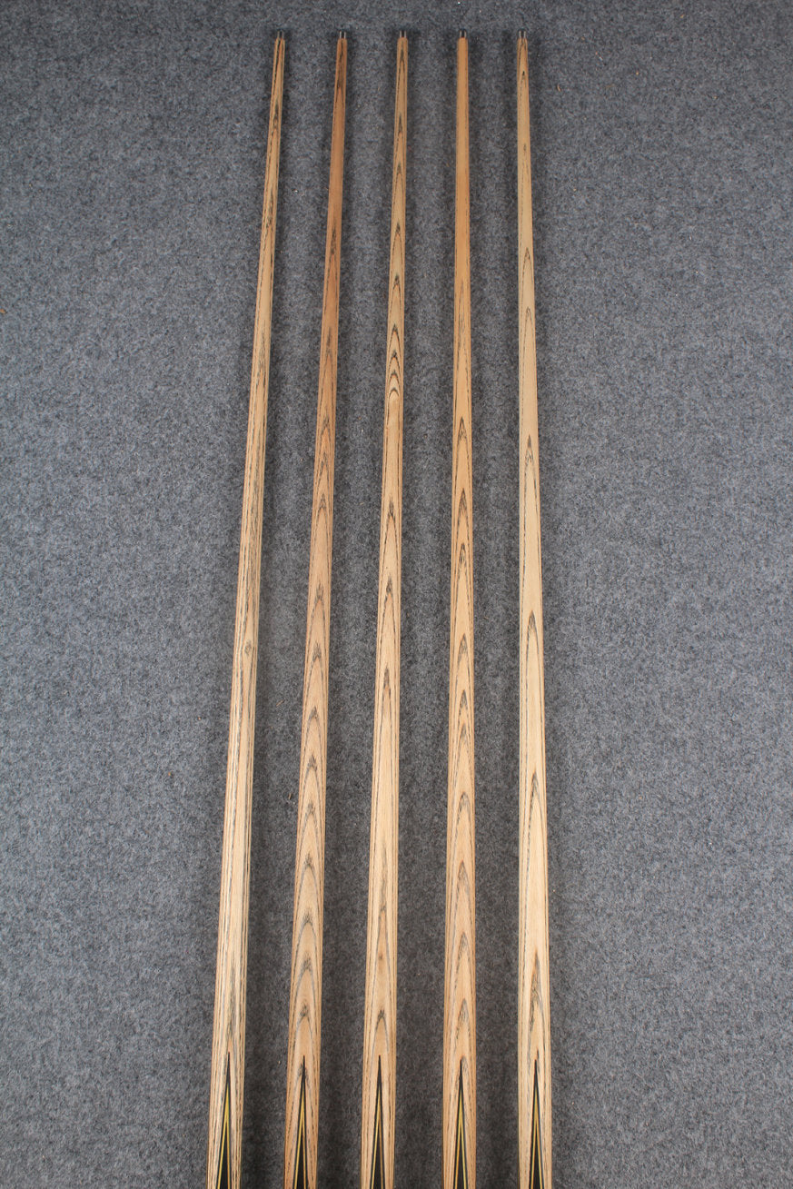 1 piece ash inlay snooker cue  #7869-#7873