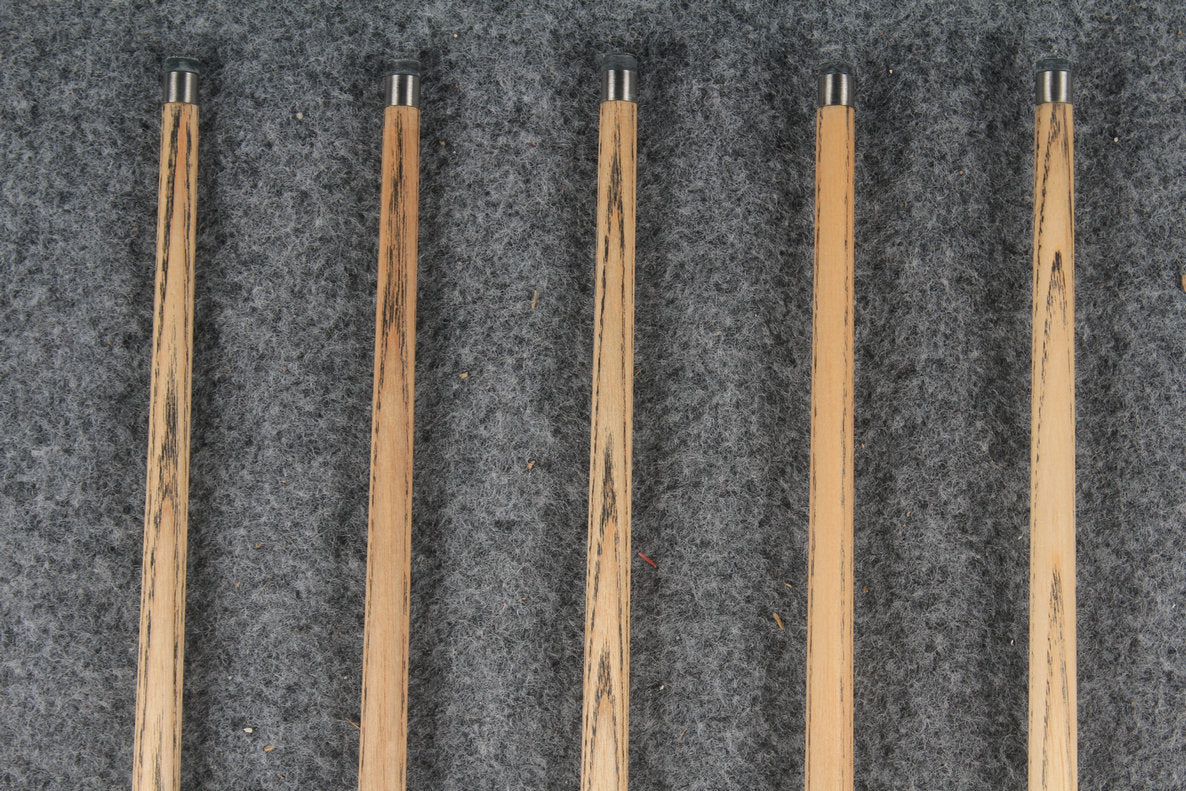 1 piece ash inlay snooker cue  #7869-#7873