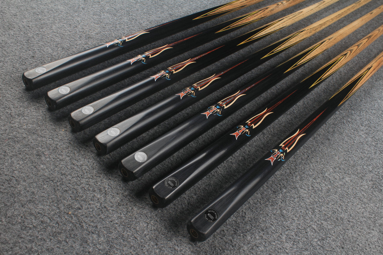 1 piece ash inlay snooker cue  #7874-#7880