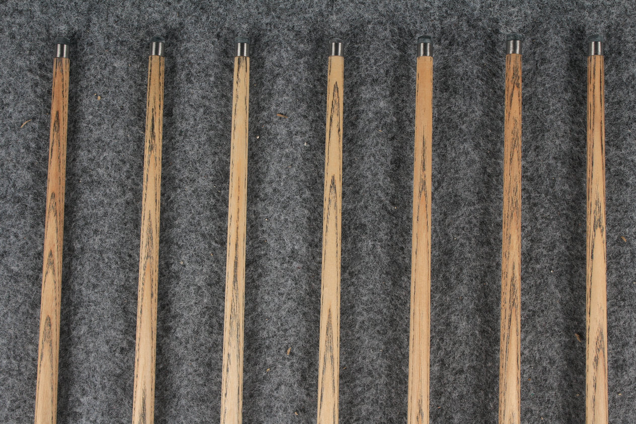 1 piece ash inlay snooker cue  #7874-#7880