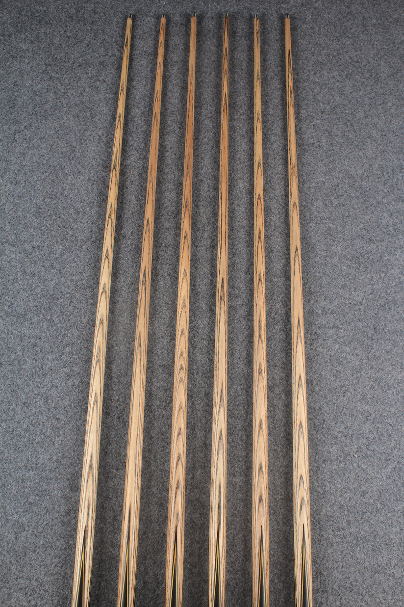 1 piece ash inlay snooker cue  #7881-#7886