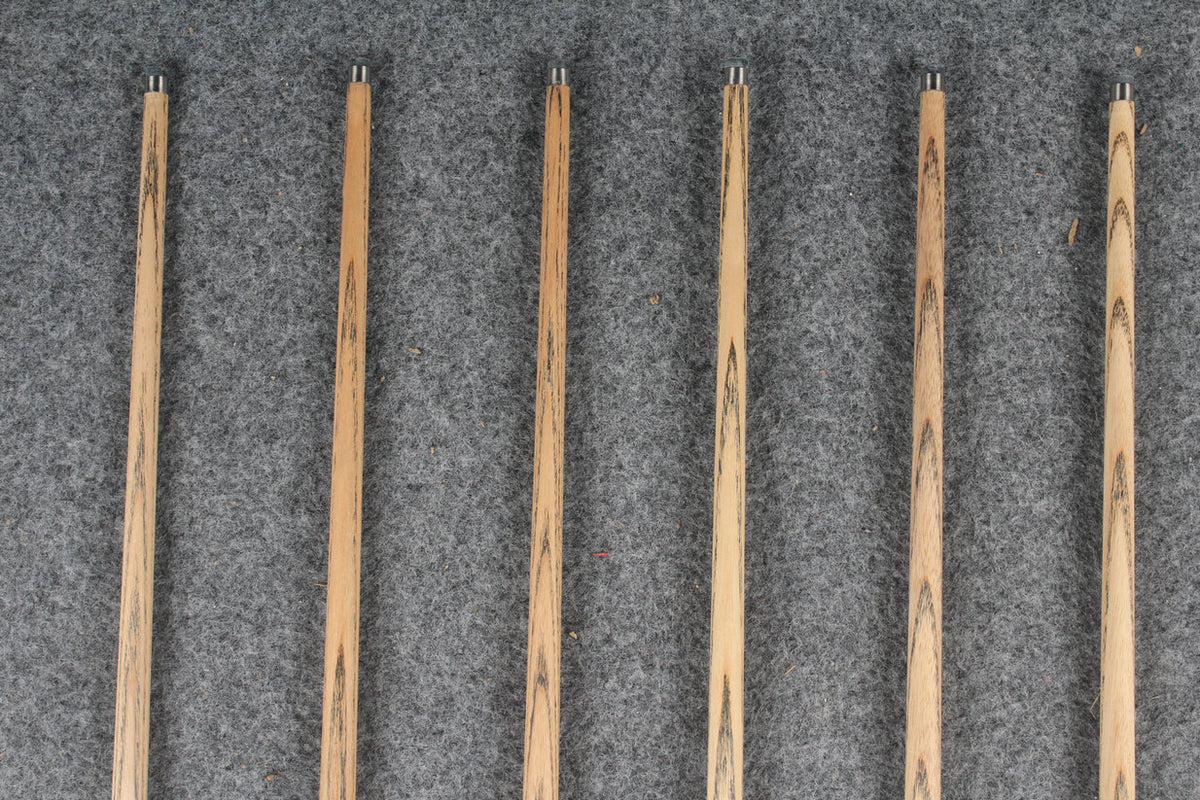 1 piece ash inlay english pool cue  #7887-#7892