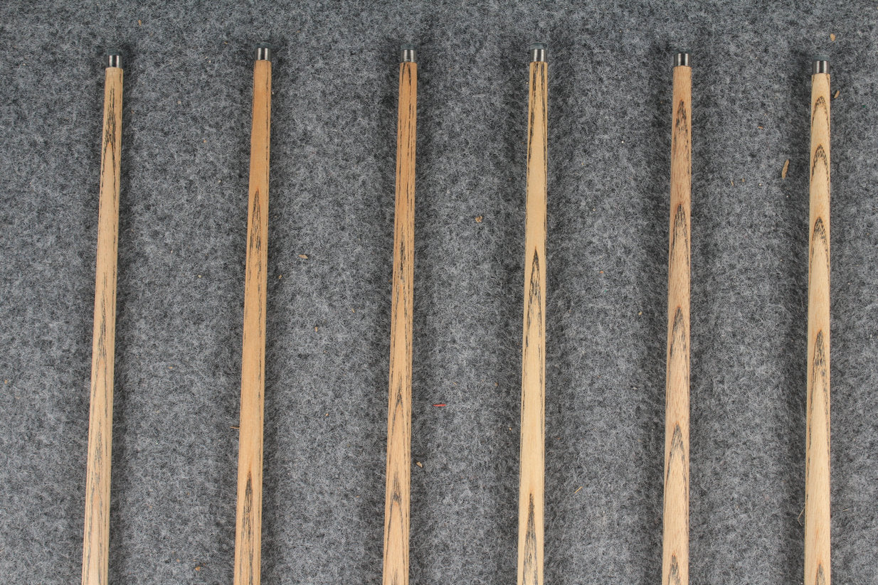 1 piece ash inlay english pool cue  #7887-#7892