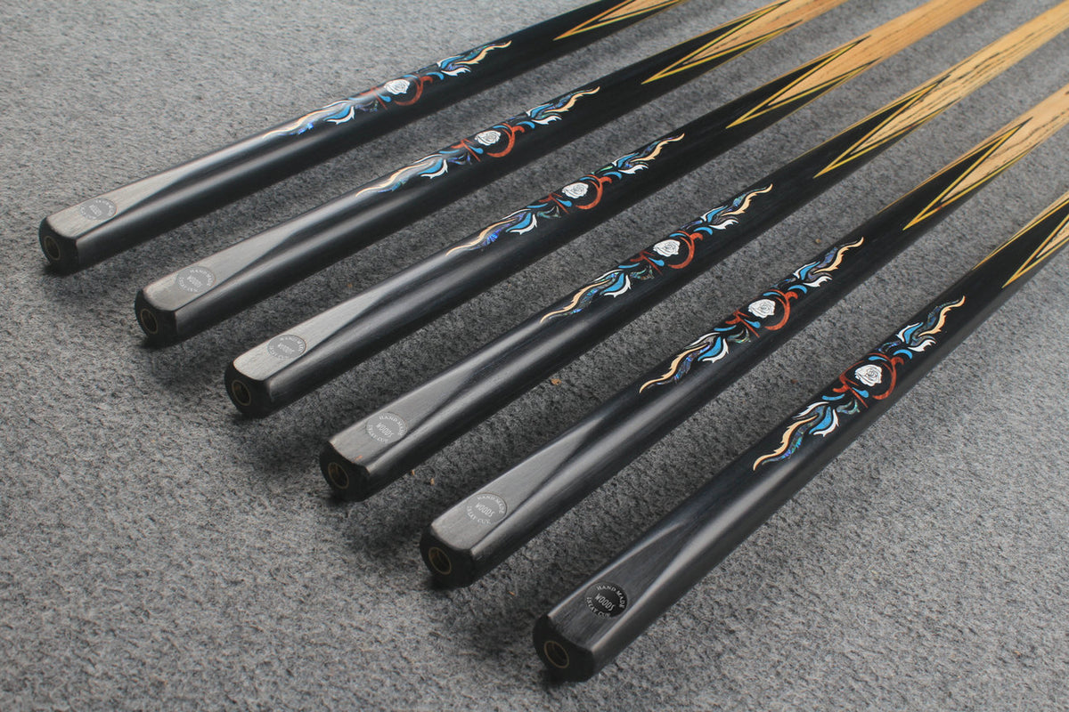 1 piece ash inlay english pool cue  #7887-#7892