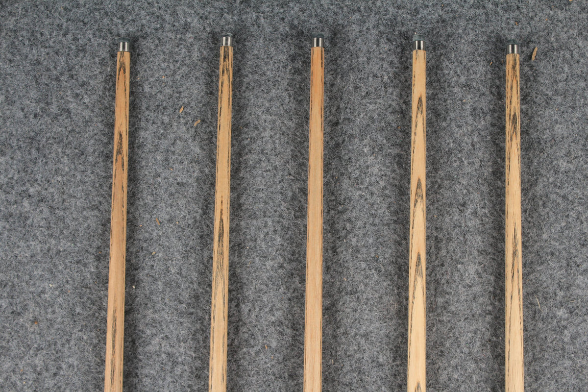 1 piece ash inlay english pool cue  #7909-#7913