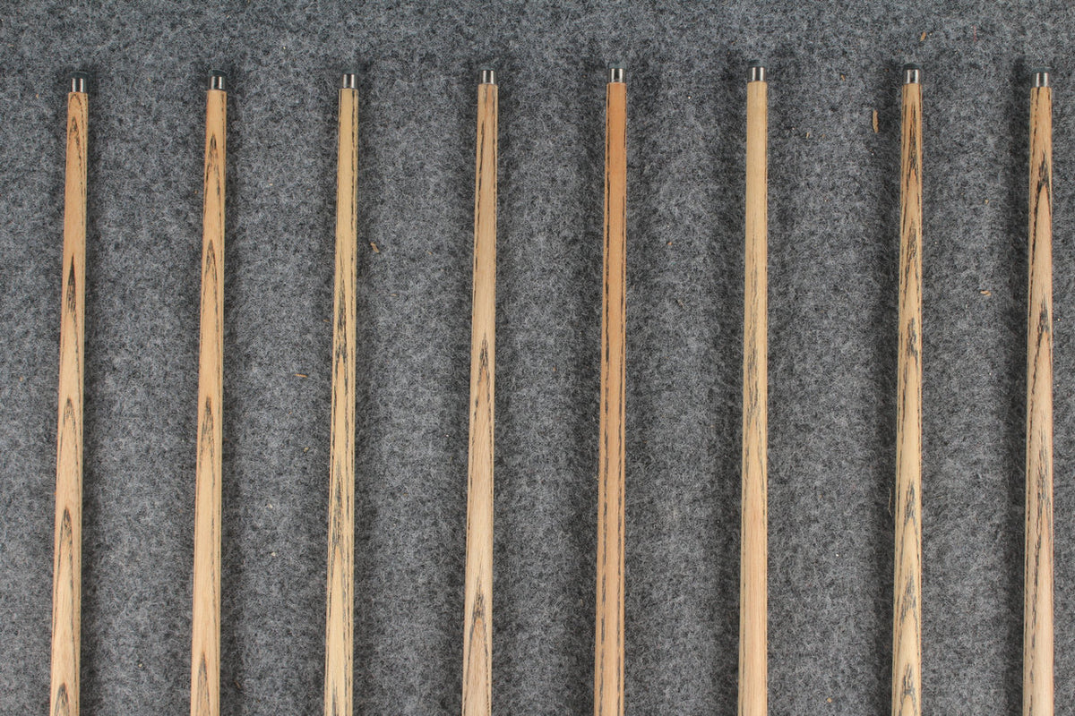 1 piece ash inlay english pool cue  #7914-#7921