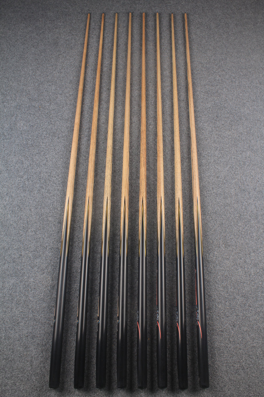 1 piece ash inlay english pool cue  #7914-#7921
