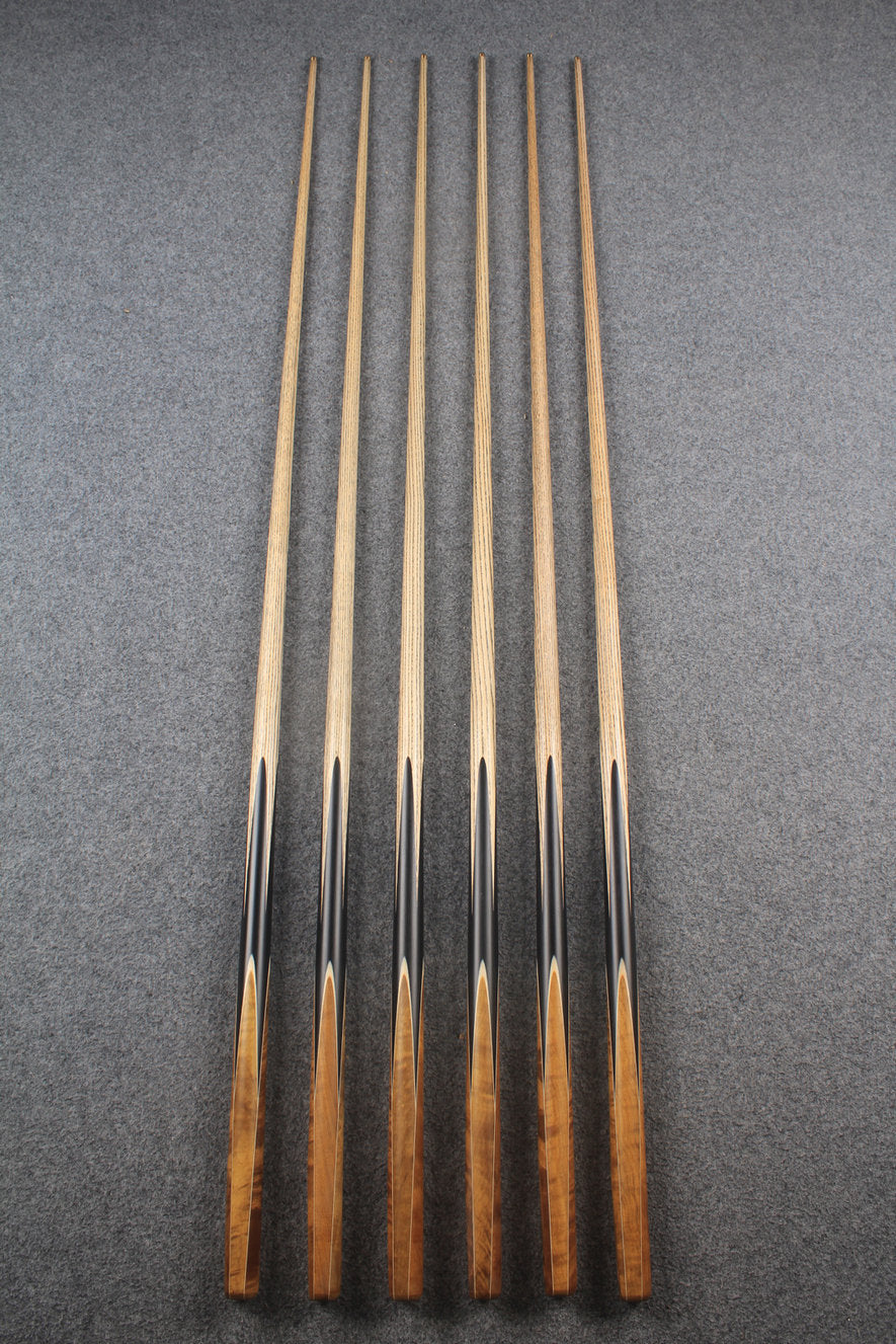 Exclusive 1 piece ash english pool cue #7927- #7932